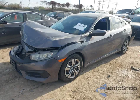 2017 Honda Civic Lx из США, поврежденный, VIN 19XFC2F58HE075712